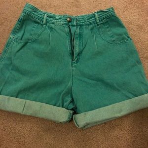 High waisted retro shorts